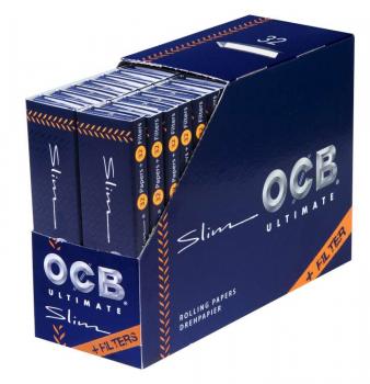 OCB Ultimate Slim + Filter Tips(100% Hanf)109x44mm 32 Heftchen a 32 Blatt+Filter